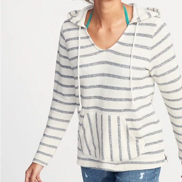 Old Navy Jackets & Blazers - Old Navy Women’s Striped Pullover Hoodie Size Large
